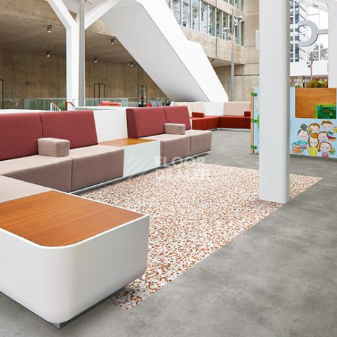 Forbo Modul'up Compact Graphic 9406UP43C coral terrazzo фото 3 | FLOORDEALER
